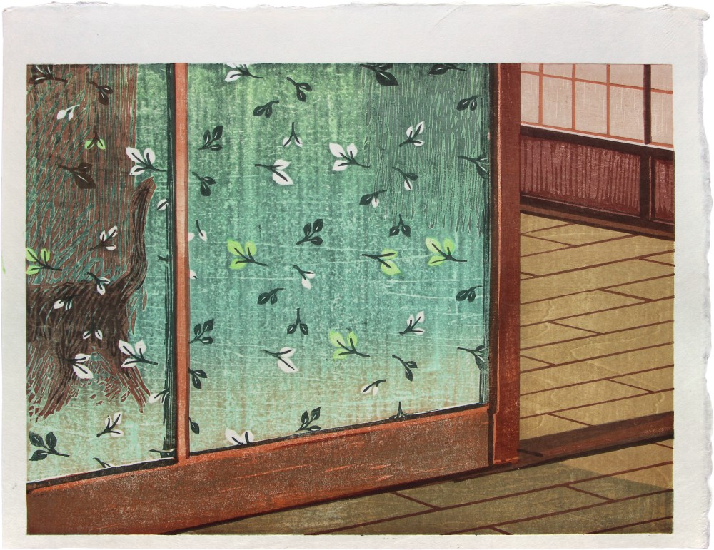 Screendoor (2023)29 x 39,5cm, Japanse houtsnede op papier